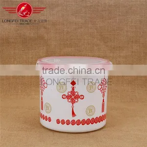 Household Eco-friendly 4pcs Round Plastic Preservation Box/ Fressness Bowl /crisper Mould thumbnail-2