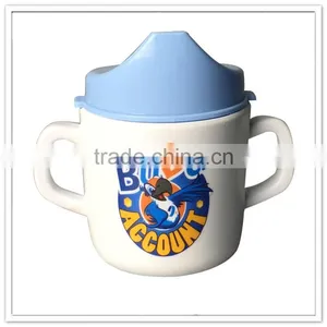 Children Safe Melamine Infant Mugs With 2handles & Lid, FDA Baby Sippy Cup thumbnail-1
