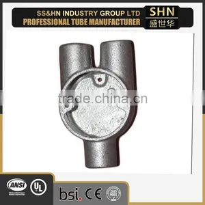 20mm and 25mm Electrical Galvanized 3 Way Back Entry Junction Box thumbnail-4
