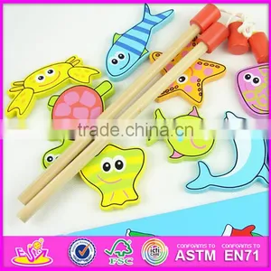 2016 New Design Magnetic Wooden Children Fish Toy W01A088 thumbnail-6