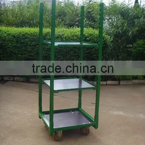 Danish Flower Trolley ,Plants Trolley, Steel Rolling Trolley Tool Cart thumbnail-1