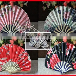 Chinese Style Handcrafts Fabric Fan thumbnail-1