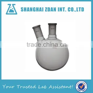 Glass 1000mL Heavy Wall 2 Necks Round Bottom Flask, Boiling Flask, With 24/40 Standard Taper Outer Joint thumbnail-1