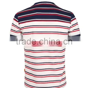 Men 's Factory Cheap Wholesa Flat Knit Stripe T-shirt thumbnail-5