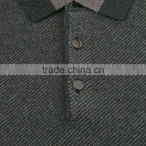 Grey 100%wool Winter Fashion With Long Sweater ,blue Long Sleeve Model Sweater for Men With 1/4 Zipper ,men Sweater 2015 thumbnail-4