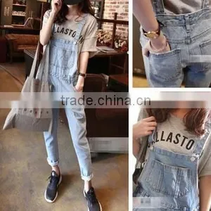 The New Winter Denim Overalls/female Han Edition The Cowboy Pants/jumpsuits/trousers With Braces thumbnail-3