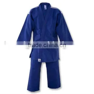 Judo gi Uniform Blank Blue Jodu Uniform Single Weave Judo Uniform thumbnail-1