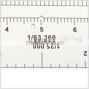 9inch Sandwich Line Military Protractor, Transparent Plastic Big Protractor for Military Training #KMP-3 thumbnail-5