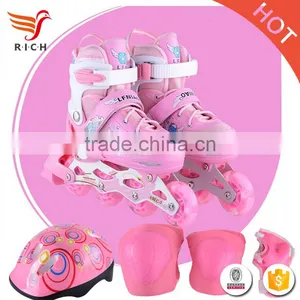 WSJ-X09 2017 Wholesale Customize Kids Wheel Safety Sport Roller Skate Led Shoes thumbnail-3