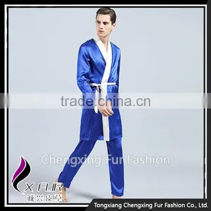 CXLLSP01Z Sexy Silk Pajamas Set Night Robe Homewear Sleepwear thumbnail-2