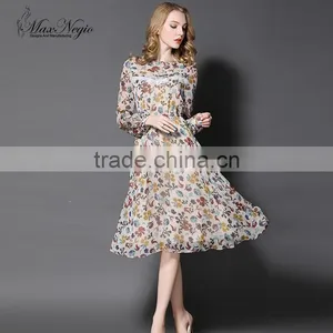 Maxnegio Girls Floral Long One Price Chiffon Summer Maxi Dresses thumbnail-1