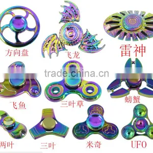 New Design Rainbow Color Hand Fridget Spinners Dazzle Color Metal Finger Spinners Toys Colorful Hand Spinner Relax Toys Gifts thumbnail-2