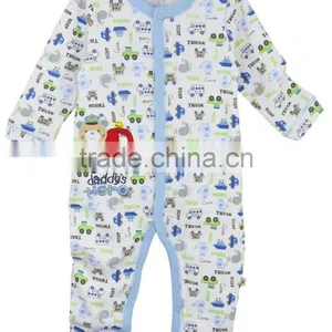 OEM Serives 100% Cotton Romper Baby,custom Printing Baby Boy Romper Wholesale thumbnail-3