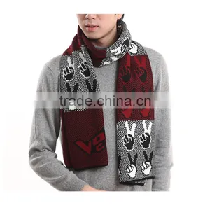 1 pc Hot Sale Factory Price Length 180 cm and Width 30 cm Warm Winter Men Kintted Scarves thumbnail-4