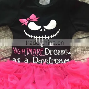 Girls Halloween Tutu Romper Girls Infant Toddler Girls Outfits Girls Party Romper With Necklace and Headband thumbnail-2