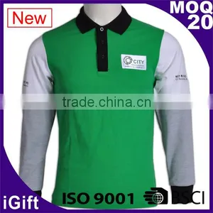 IS09001/BSCI Factory 100% Cotton Long Sleeve Reflective Work Safety Polo Shirt thumbnail-5