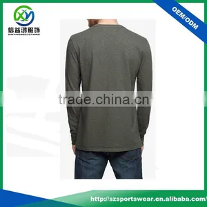 Mens High Quality Black Color Breathable 100% Cotton Long Sleeve t Shirt thumbnail-2