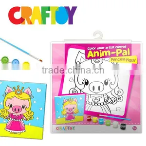 OEM Child Toy Color Your Canvas Frame Anim-Pal Princess Pig thumbnail-4