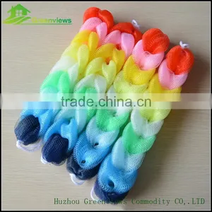 Wholesale Net Mesh Bath Sponge Long Shower Puff Body Back Scrubber Sponge Cleaning thumbnail-1
