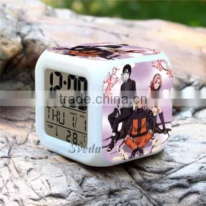 Hot Selling Plastic LED Alarm Clock, Naruto Character Design Digital Clock for Sale, LED Digital Alarm Clock Cheap Price thumbnail-3