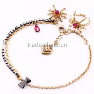 Fashion Spider Alloy Chain Anklet Bracelet Ankle Chain Foot Jewelry Barefoot Beach thumbnail-1