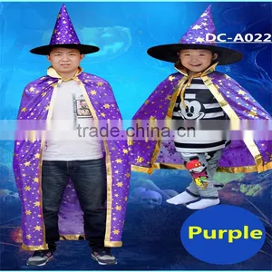 China Cheap 100% Polyester Children Halloween Black One Cape 80 cm thumbnail-4