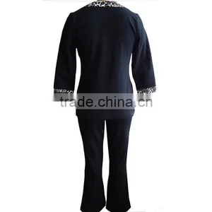 Women Older Casual Suit Neck Designs for Ladies Suit thumbnail-3