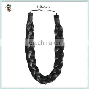 Natural Girls Twist Plait Hoop Black Synthetic Hair Braids HPC-0175 thumbnail-1