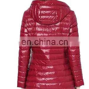 2017 Newest Woman Long Waterproof Nylon Shell Down Jacket thumbnail-2