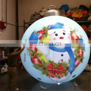 Customized Christmas Ballon With LED Light Inflatable for Christmas Decoration thumbnail-5