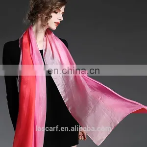 Hand Painted Silk Gradient Color Scarf Shawl thumbnail-2