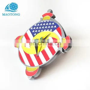 Antique Silver Plated 3D Coins Cheap Custom Soft Enamel High Quality Colorful Souvenir Metal Coin From China Manufacturer thumbnail-4