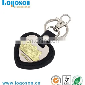 New Design Handmade Keychain Red Leather Key Rings thumbnail-4