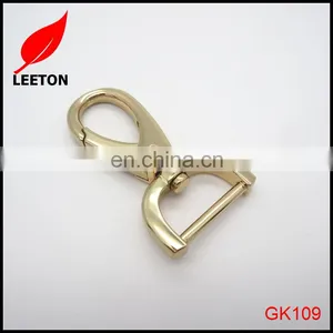 High Quality Light Gold 20mm D Eye Swivel Snap Hook for Bag thumbnail-3