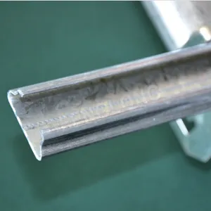 Galvanized Wiggle Wire Lock Channel, Greenhouse Spring Lock Profile thumbnail-1