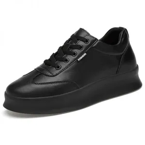 Casual Men's Height Increasing Sport Shoes Leather thumbnail-4