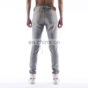 DiZNEW Jeans Wholesale Bulk Ripped Men Denim Pants thumbnail-4