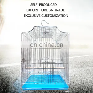 Wholesale Wrought Portable Chinese Large Aluminium Stainless Steel Iron Bird Parrot Cage thumbnail-3