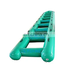 Outdoor Interactive Team Building Games Inflatable Sport Wipeout Game 6m Inflatable Ladder Bouncer For Kids and Adult thumbnail-4