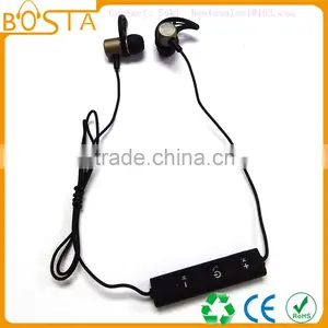 Sports Waterproof Magnet Cheap Stainless Steel Silver Bluetooth Earphones 2016 thumbnail-2