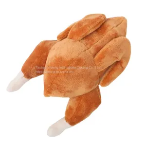 Food Pet Products Dog Chew Toy Stuffed Turkey Stuffed Dog Squeaky Chew Toy Interactive Squeaky Dog Toys thumbnail-3