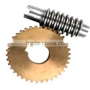 High Precision Customized Bronze Worm Gear With Shaft thumbnail-1