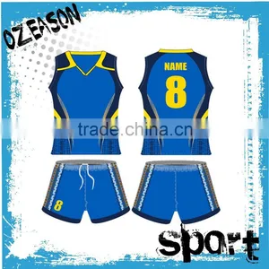 New Style Sublimation Brazil Volleyball Jersey Custom Volleyball Jersey Design thumbnail-1