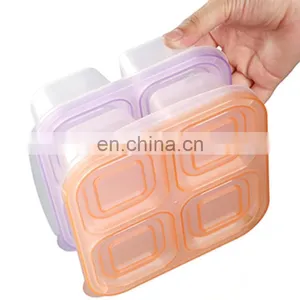 2021 Eco Friendly Classic Double Layer Insulated Plastic Kids Bento Box thumbnail-4