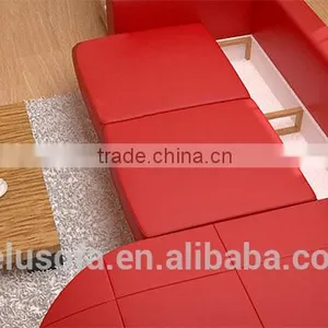 Contemporary Furniture Top Grain Leather Living Room Sofa thumbnail-5