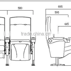 Home Theater Chair for Movie Cinema HJ9911A-L thumbnail-5