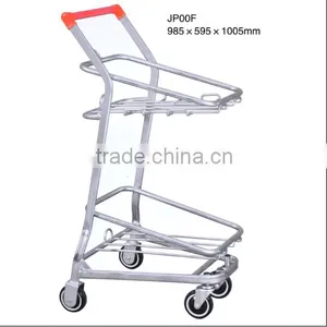 Japan Style Unfolding Smart Zinc Plated Shopping Trolley thumbnail-1