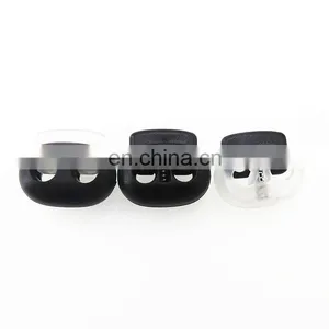 Wholesale Plastic Button Transparent Spring Buckle Elastic Adjustment Stopper Rope Pig Nose Buckle thumbnail-1