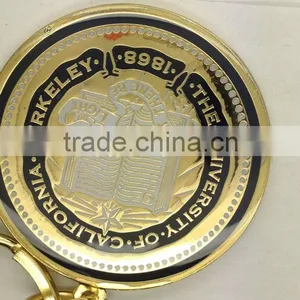 Key Chaincustom Soft Enamel Metal Badge Gold thumbnail-1