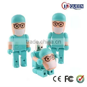 Custom Plastic People Robot Usb Stick Key Drives 32gb thumbnail-1